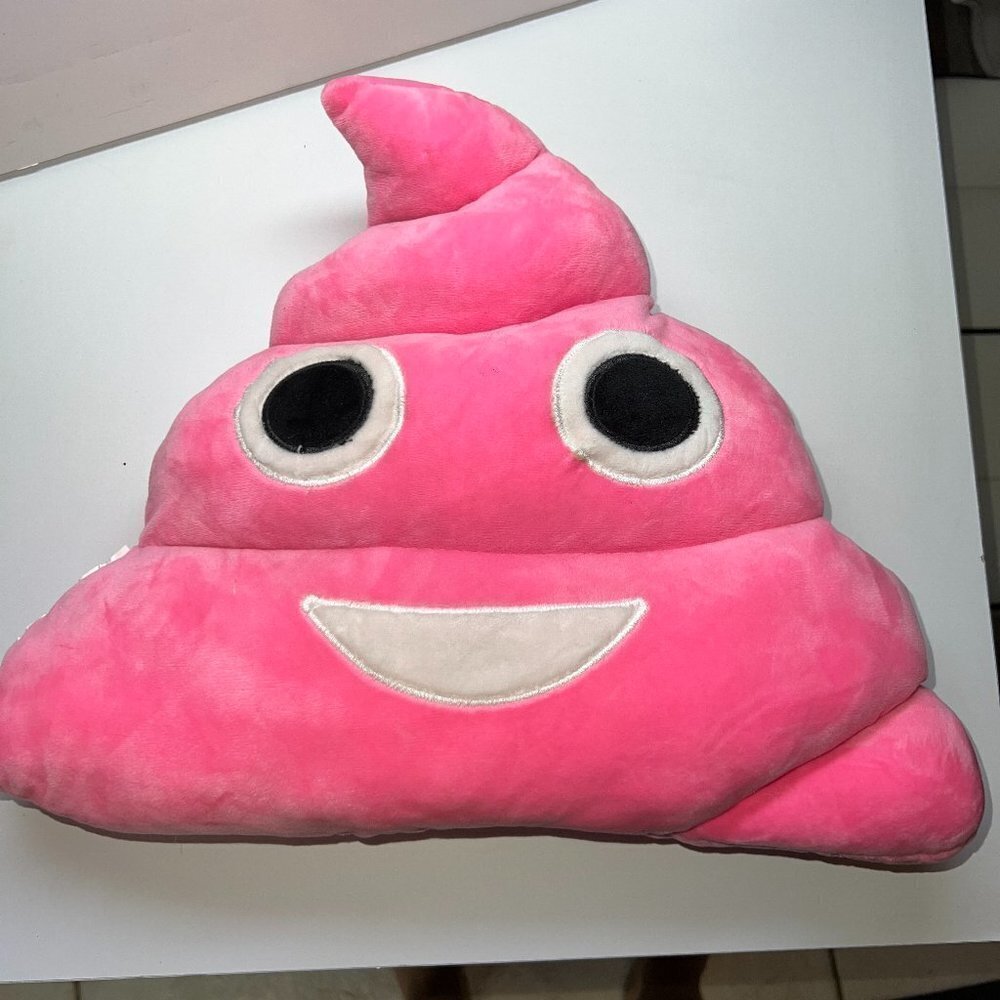 EMOJI Poo Face Emoticon Cushion Stuffed Plush Soft Pillow